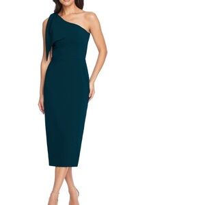 Dress the Population Tiffany One Shoulder Midi Dress NWT​​​